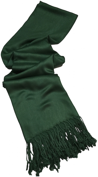 Dark Green Solid Color Design Shawl Pashmina Scarf Wrap Stole CJ Apparel NEW