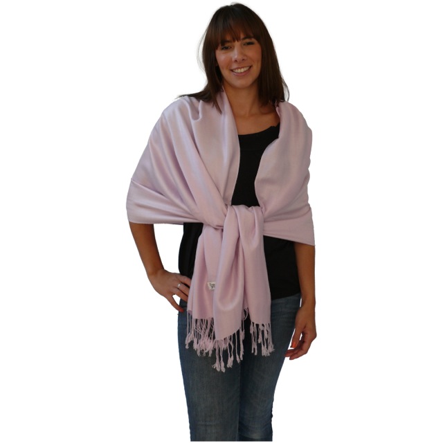 Baby Pink Solid Color Design Pashmina Shawl Scarf Wrap Stole Shawls Pashminas Scarves NEW a1004-351