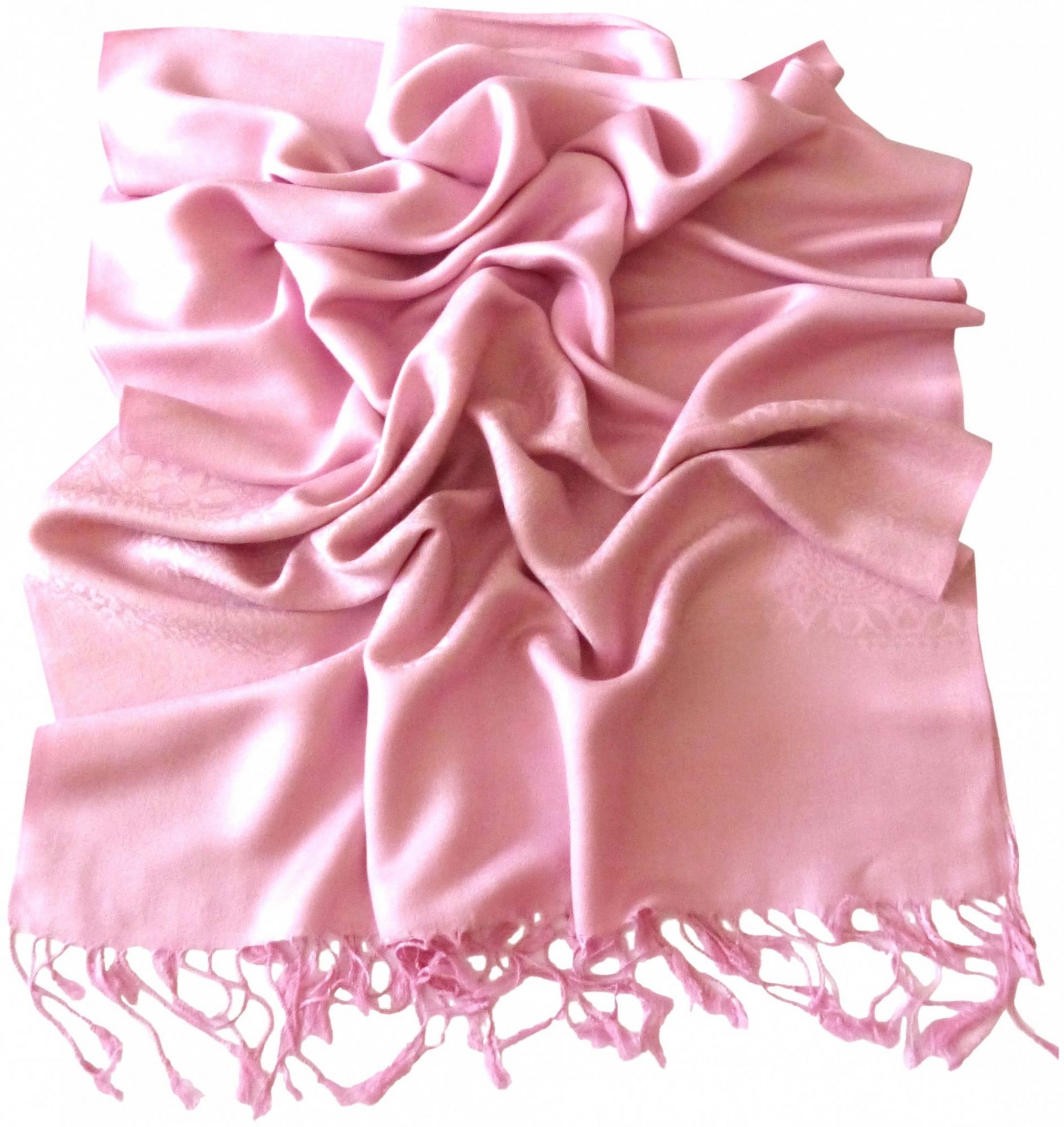 Baby Pink Paisley Pattern Design New High Quality Twill Weaved Solid Color Shawl Scarf a2008-430