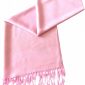 Baby Pink Paisley Pattern Design New High Quality Twill Weaved Solid Color Shawl Scarf a2008-199