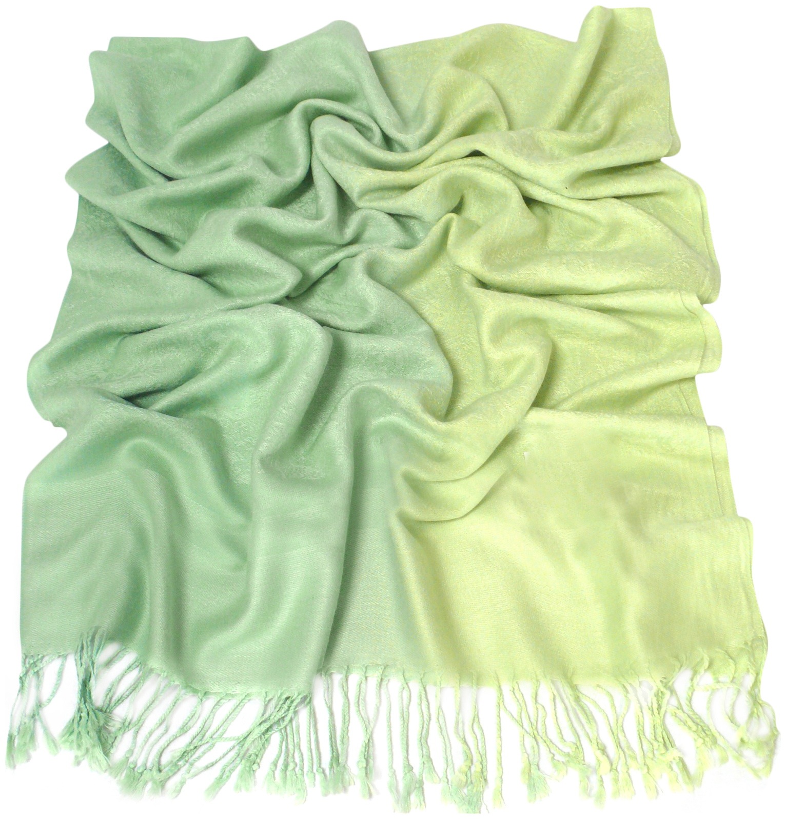 Green Two Tone Design Pashmina Shawl Scarf Wrap Pashminas Shawls NEW a3040-213