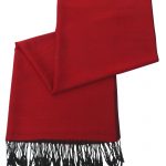Red & Black Solid Color Design Pashmina Shawl Scarf Wrap Pashminas Shawls Scarves Wraps a1106-188