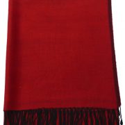 Red & Black Solid Color Design Pashmina Shawl Scarf Wrap Pashminas Shawls Scarves Wraps a1106-402