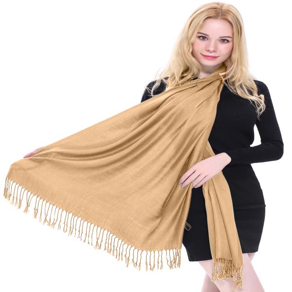 Nude Solid Colour Design Shawl Scarf Wrap Stole Pashmina CJ Apparel NEW  a1089 EAN 5055370819207 - CJ APPAREL