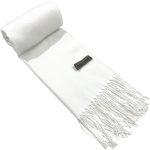 White Men’s Scarf 1 rb Label mn1120