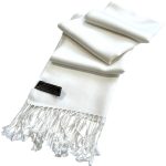 White Men’s Scarf 5 rb Label mn1120