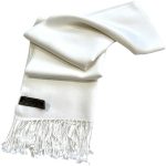 White Men’s Scarf 9 rb mn1120