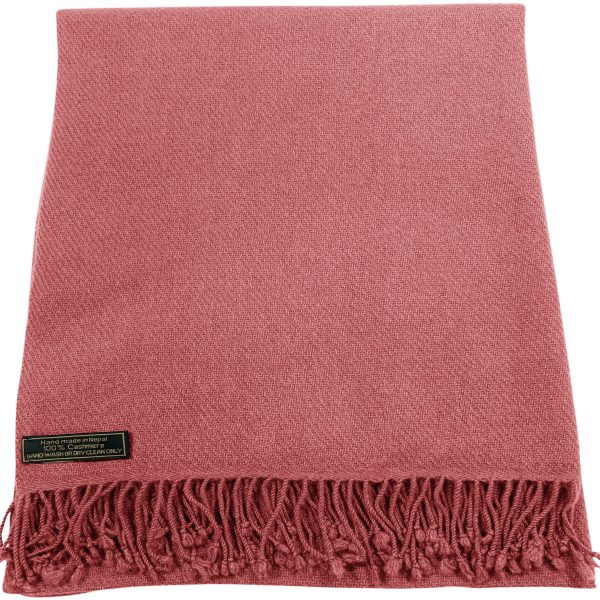 Colin - powder pink cashmere scarf