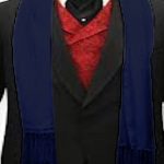 Dark Blue Mens Scarf 9 MH#90D mn1030 rej main